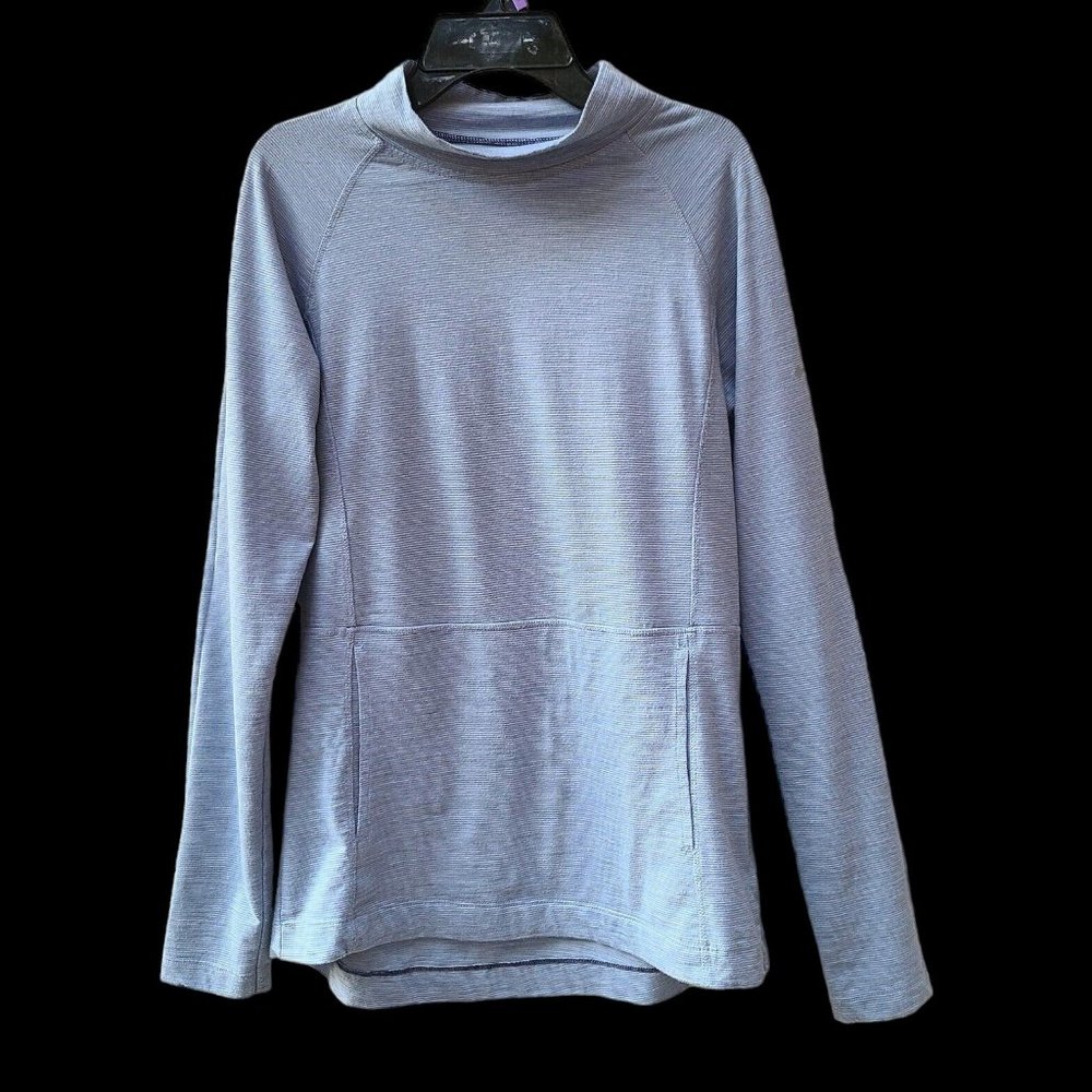 Columbia Women's Activewear Top Pullover Long Sleeves Blue Striped Size S